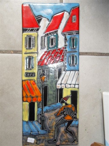 Grote wandtegel,Anci,Italie,1960..