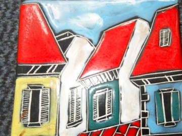 Grote wandtegel,Anci,Italie,1960..