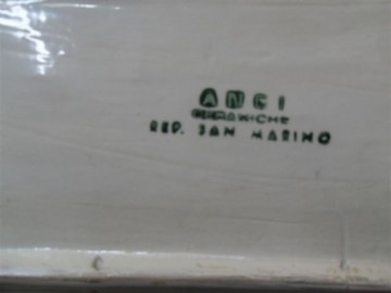 Grote wandtegel,Anci,Italie,1960..