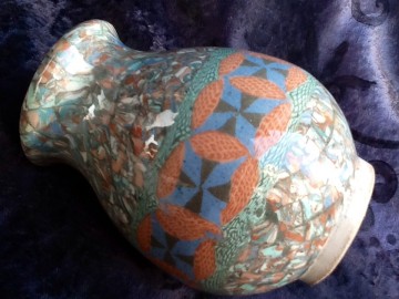 Gerbino,Terre de Mosaique vaasje,Vallauris,1960.