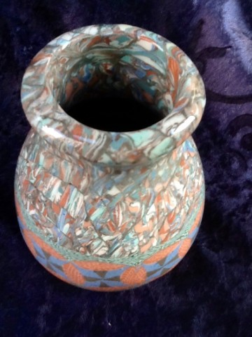 Gerbino,Terre de Mosaique vaasje,Vallauris,1960.