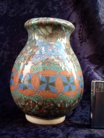 Gerbino,Terre de Mosaique vaasje,Vallauris,1960.