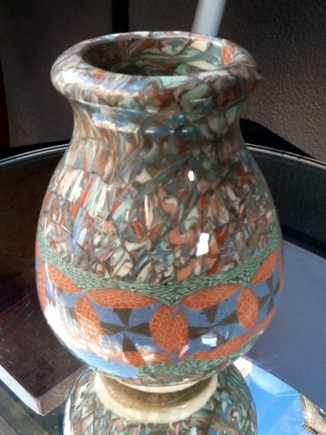 Gerbino,Terre de Mosaique vaasje,Vallauris,1960.