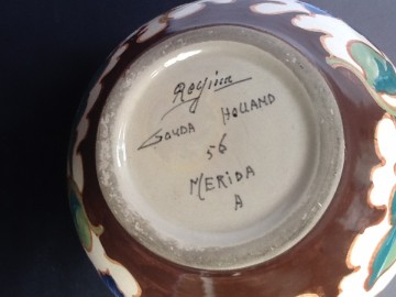 Merida vaas,Regina Kunstaardewerkfabriek,Gouda.