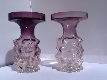 Kai Blomqvist,Kumela,twee kaarsenstandaards/vaasjes Käpy,1970.