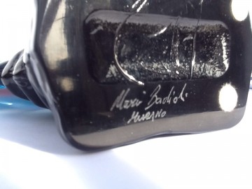 Mario Badioli,grote glazen gekleurde vis,gesigneerd.