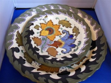 Plateel wandbord Gouda Zuid Holland Logari.