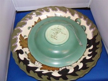 Plateel wandbord Gouda Zuid Holland Logari.