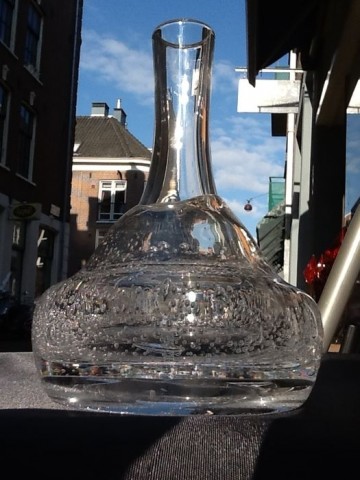 Floris Meydam kristallen vaas Vulcano Leerdam,1980.