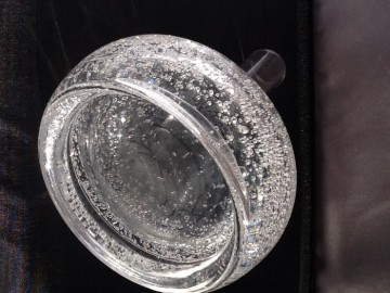 Floris Meydam kristallen vaas Vulcano Leerdam,1980.