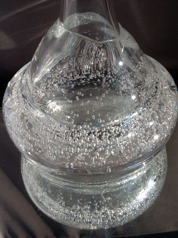 Floris Meydam kristallen vaas Vulcano Leerdam,1980.